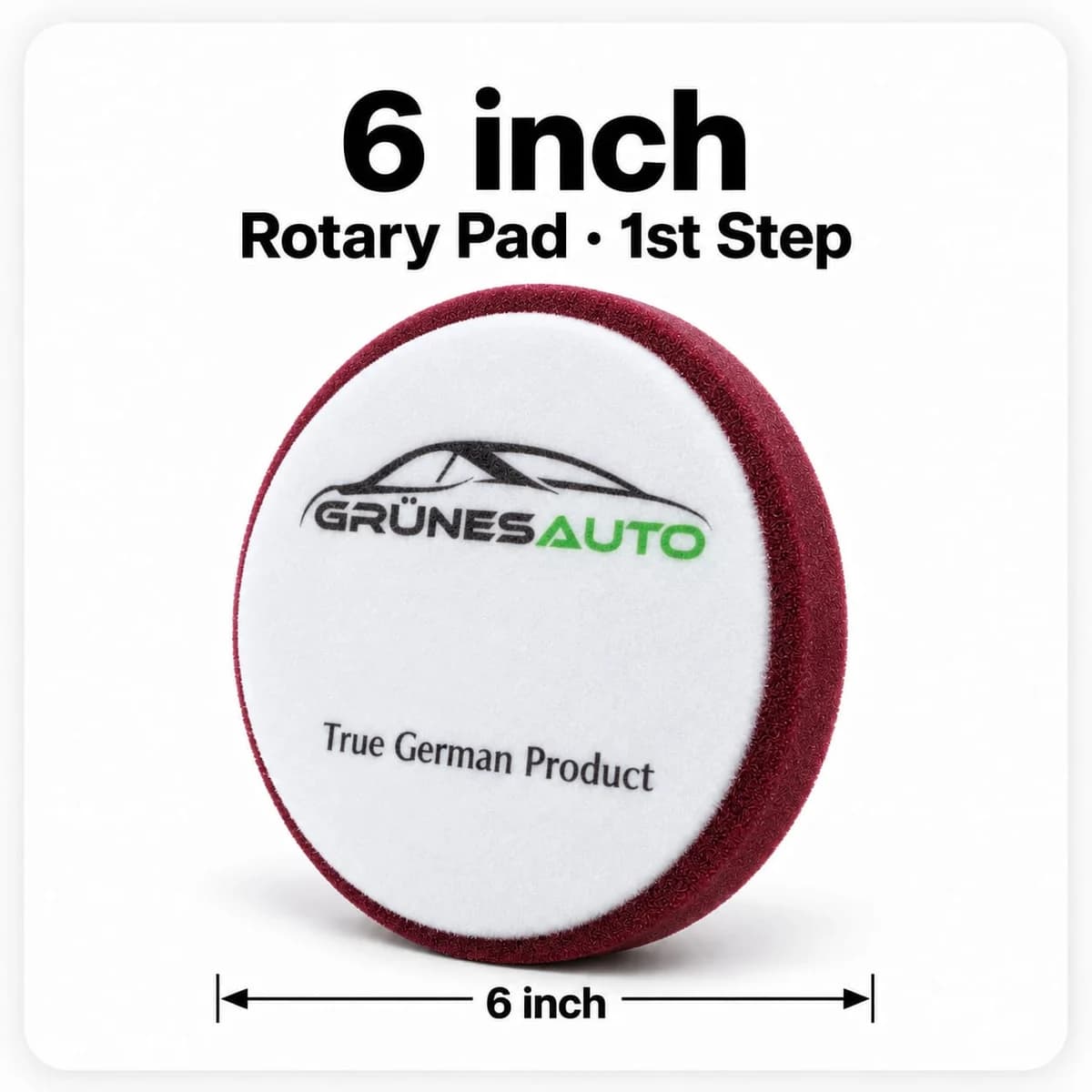 GrünesAuto — وسادة تلميع الخطوة الأولى لأجهزة الروتاري (٦ إنش)